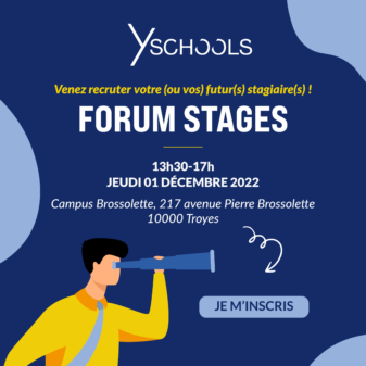 Participez à notre prochain Forum Stages le 1er décembre 2022 !