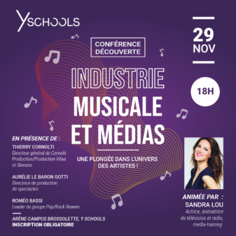 Conférence découverte : l&rsquo;industrie musicale et médias le 29 novembre 2022 !